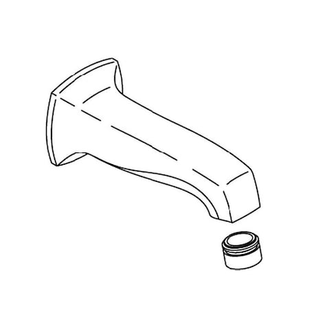Kohler Spout Assy, Wall Mnt Bath 1060821-CP